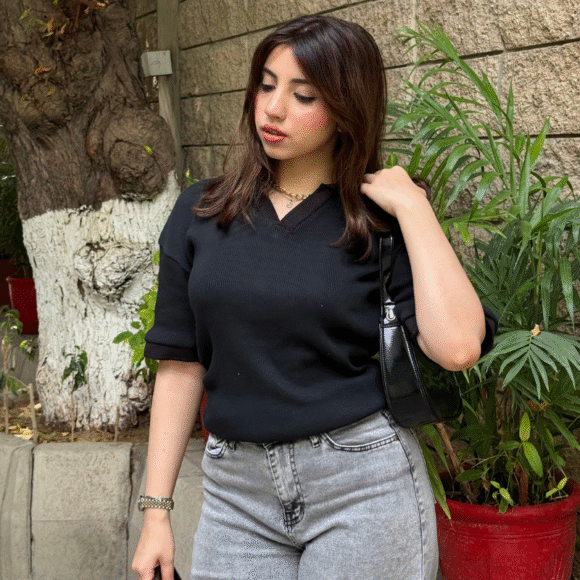 Women's Summer Casual Polo  - Black - Image 7